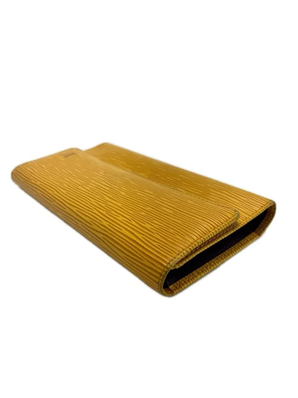 Louis Vuitton Epi Porte Tresor International Tassili Yellow Trifold Wallet